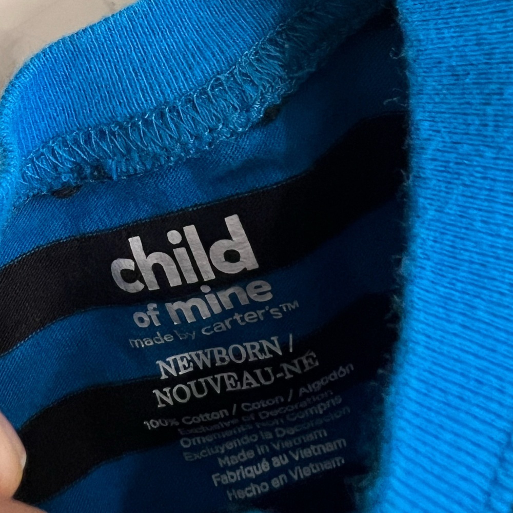 Carter's Blue and Black Striped Kids Matching Set - Picture 2 of 3